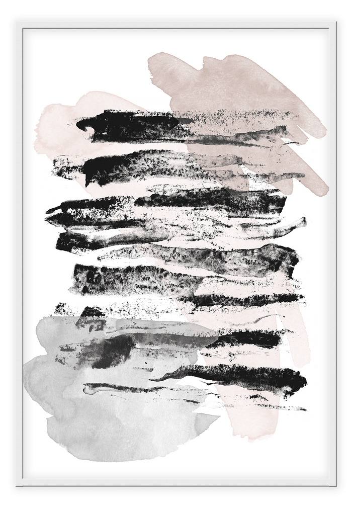 Canvas Print 50x70cm / White Yino Yino Wall Art : Ready to hang framed artwork. Brand