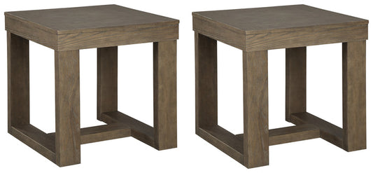 Cariton T471 Gray 2-Piece End Table Set