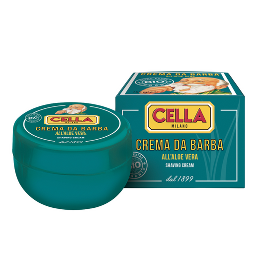Cella Milano Organic Aloe Vera Shaving Cream Bowl 5.2 oz