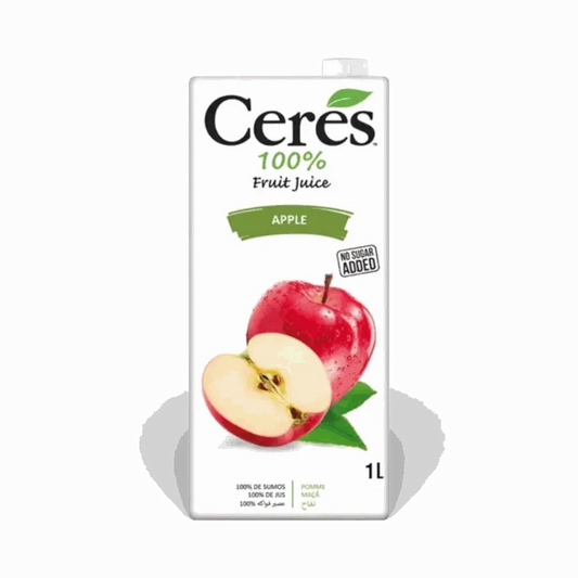 Ceres Apple Juice 1 litre carton 100% fruit juice no added sugar vitamin C source