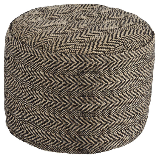 Chevron A1000438 Natural Pouf