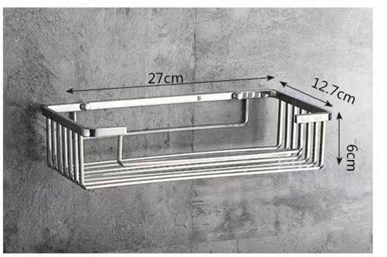 Chrome Wire Soap Basket Shower Shelf