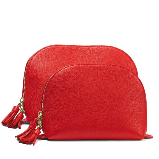 Clamshell Makeup Bag Set Buoy Red