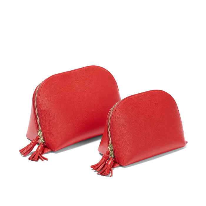 Clamshell Makeup Bag Set Buoy Red