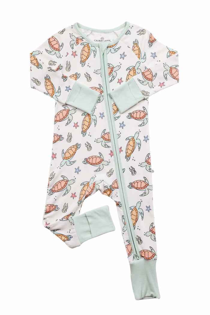 Convertible Zip Romper | Turtle