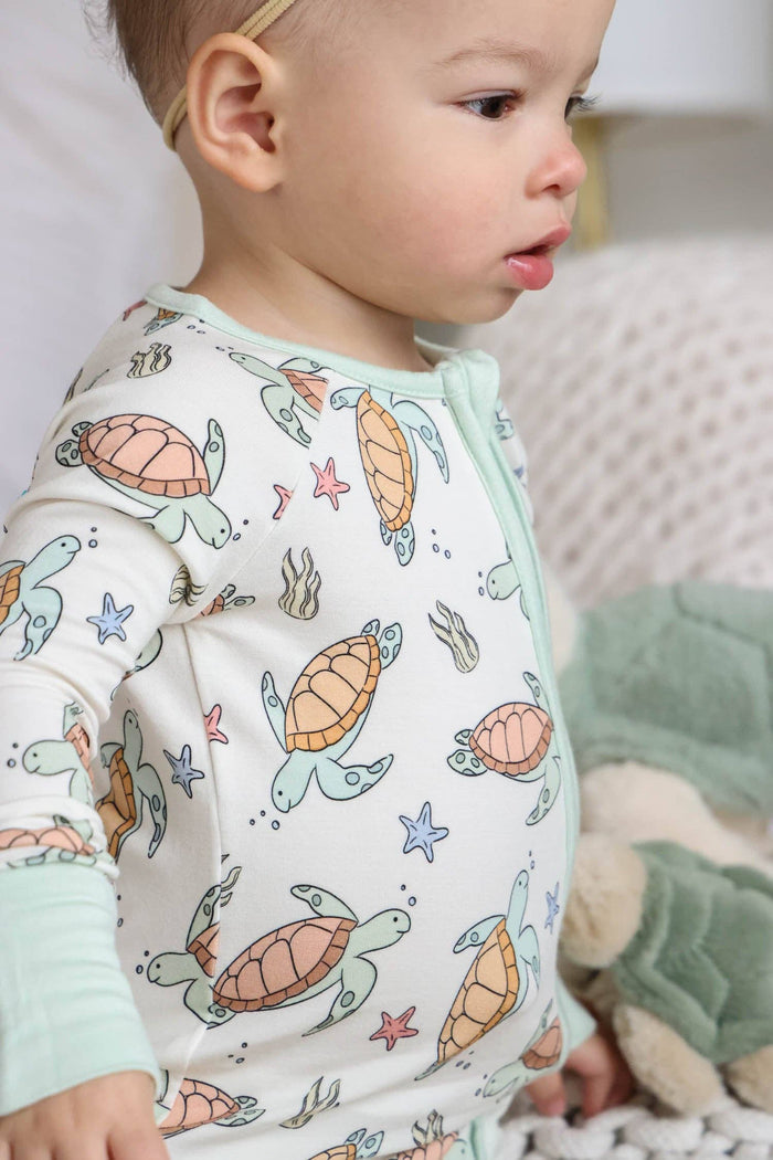 Convertible Zip Romper | Turtle