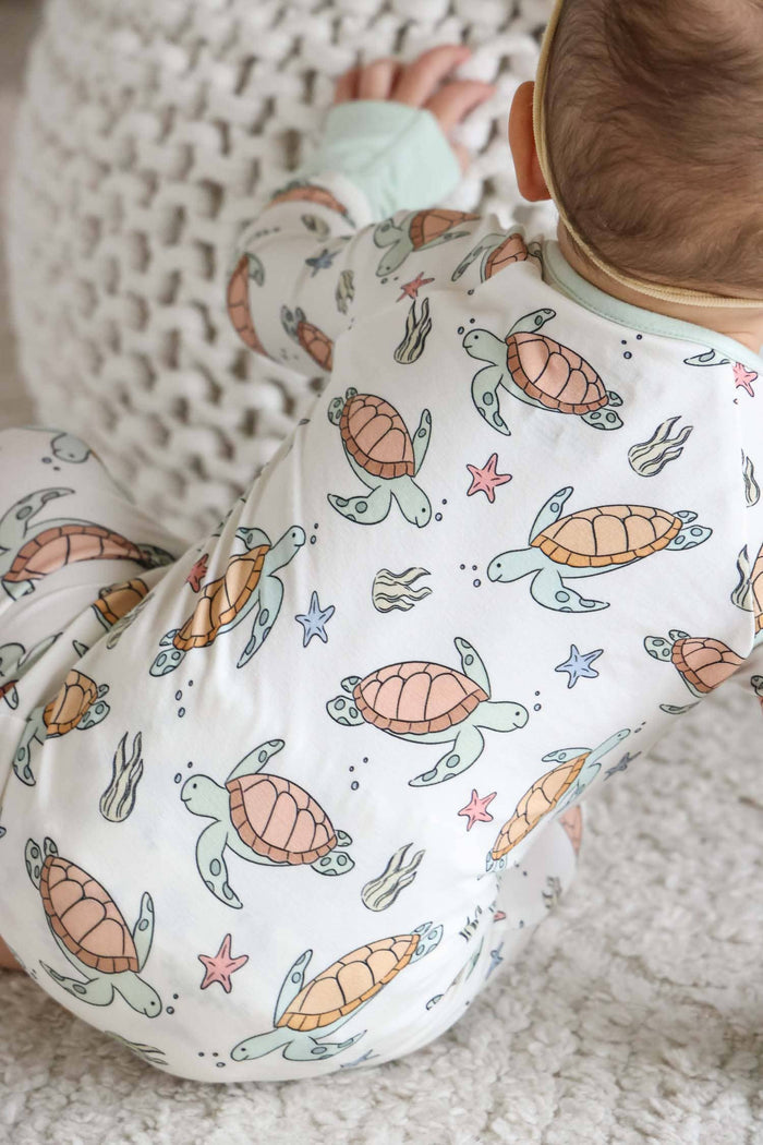 Convertible Zip Romper | Turtle