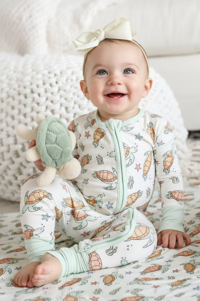 Convertible Zip Romper | Turtle