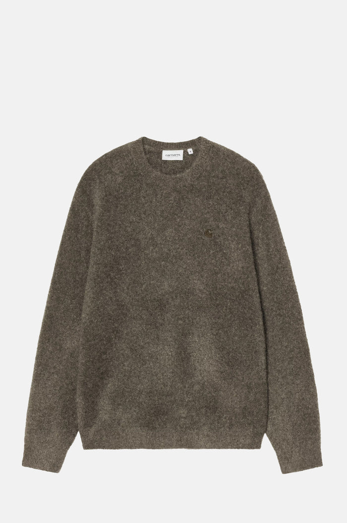 Carhartt WIP Curtis Sweater Tangled Shungite.
