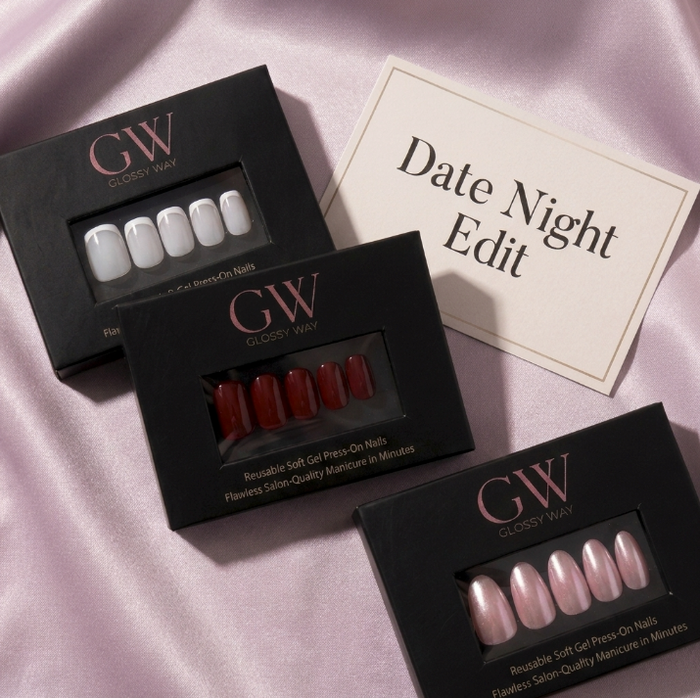 Glossy Way Date Night Edit Press-On Nail Bundle