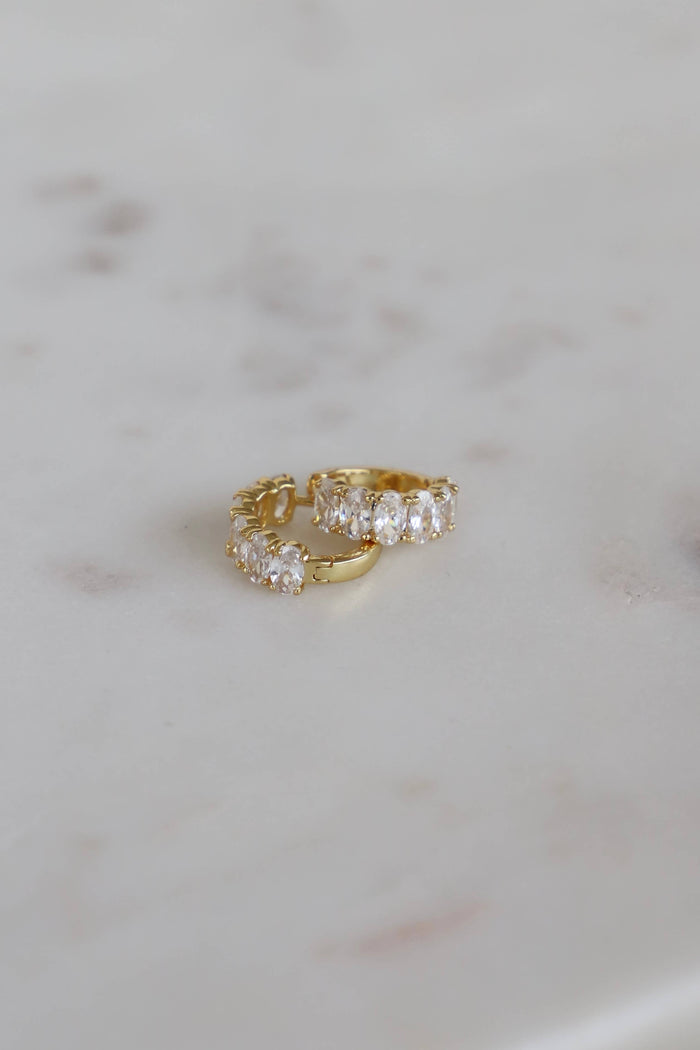 E1730G Gold Earrings-Cleo Huggies