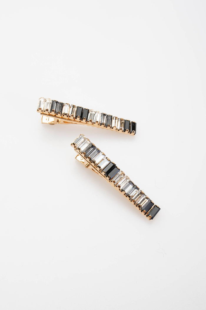 Elyse Crystal Clip Pair