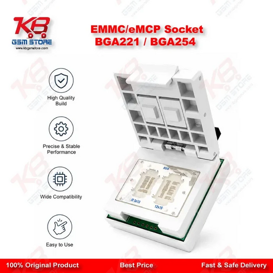 EMMC/eMCP Socket BGA221 / BGA254