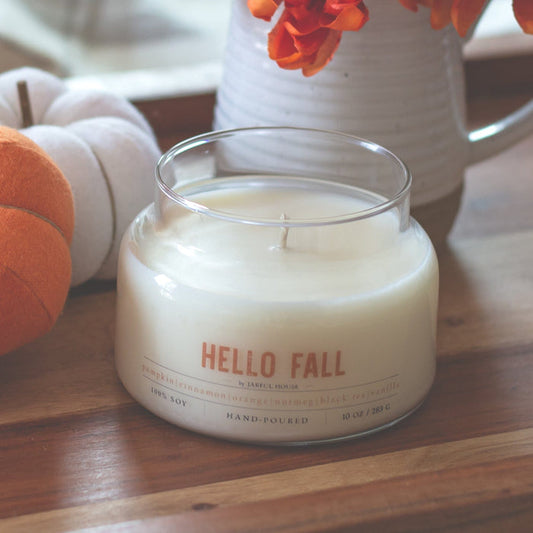 Fall Candle Hello Fall 10 oz. - Jarful House