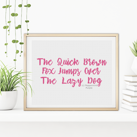 Fancy Alphabet 2 Cross Stitch Font by Peppermint Purple
