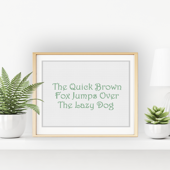 Fancy Style Font Cross Stitch Font by Peppermint Purple