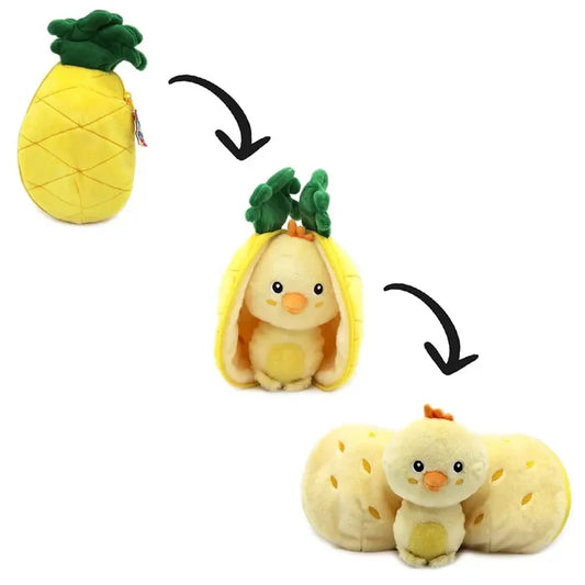 Flipetz 2-in-1 Plush - Nugget the Chick/Pineapple