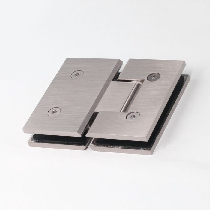 FORGE SHOWER HINGE HEAVY DUTY GLASS TO GLASS 180 Degrees 10mm and 12mm glass glass - Image 4
