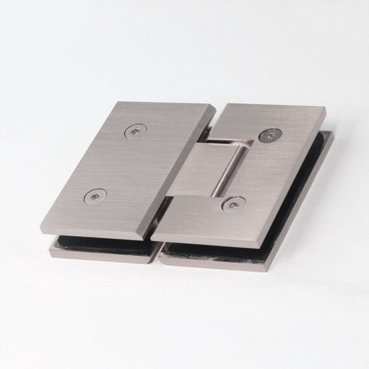 FORGE SHOWER HINGE HEAVY DUTY GLASS TO GLASS 180 Degrees 10mm and 12mm glass glass - Image 4