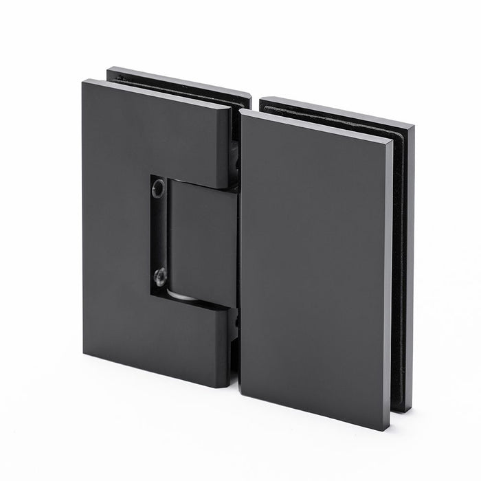 FORGE SHOWER HINGE HEAVY DUTY GLASS TO GLASS 180 Degrees 10mm and 12mm glass glass - Image 1