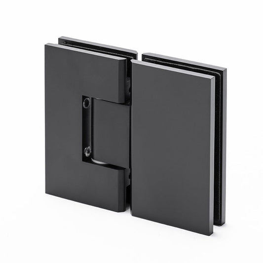 FORGE SHOWER HINGE HEAVY DUTY GLASS TO GLASS 180 Degrees 10mm and 12mm glass glass - Image 1