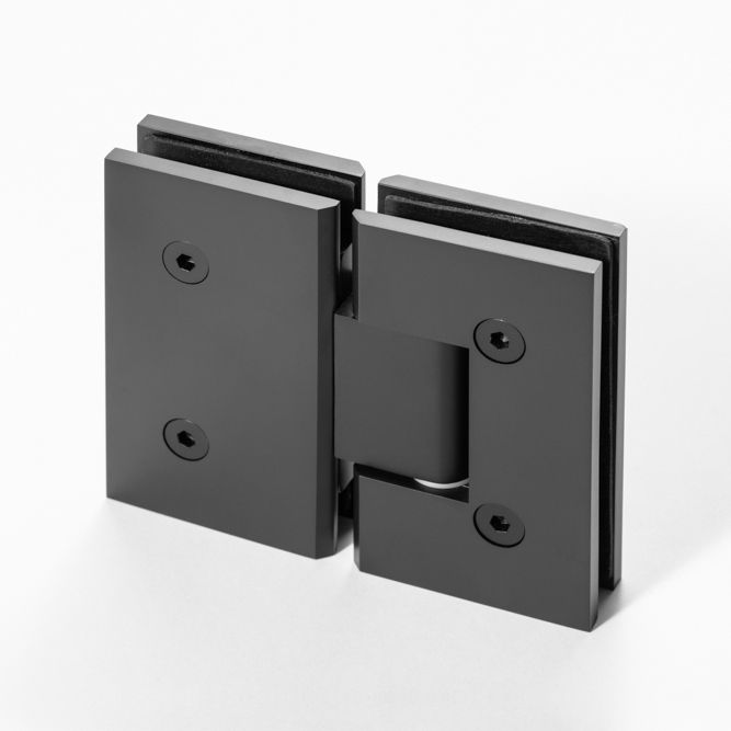 FORGE SHOWER HINGE HEAVY DUTY GLASS TO GLASS 180 Degrees 10mm and 12mm glass glass - Image 8