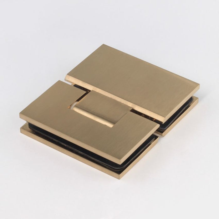 FORGE SHOWER HINGE HEAVY DUTY GLASS TO GLASS 180 Degrees 10mm and 12mm glass glass - Image 3