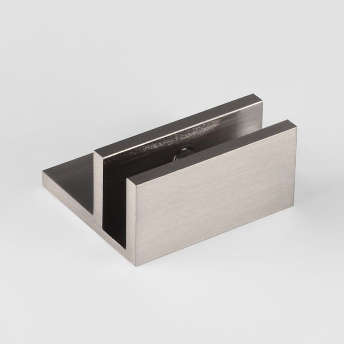 Frameless shower glass U BRACKET SQUARE WITH HORIZONTAL LEG 10mm glass - Image 6