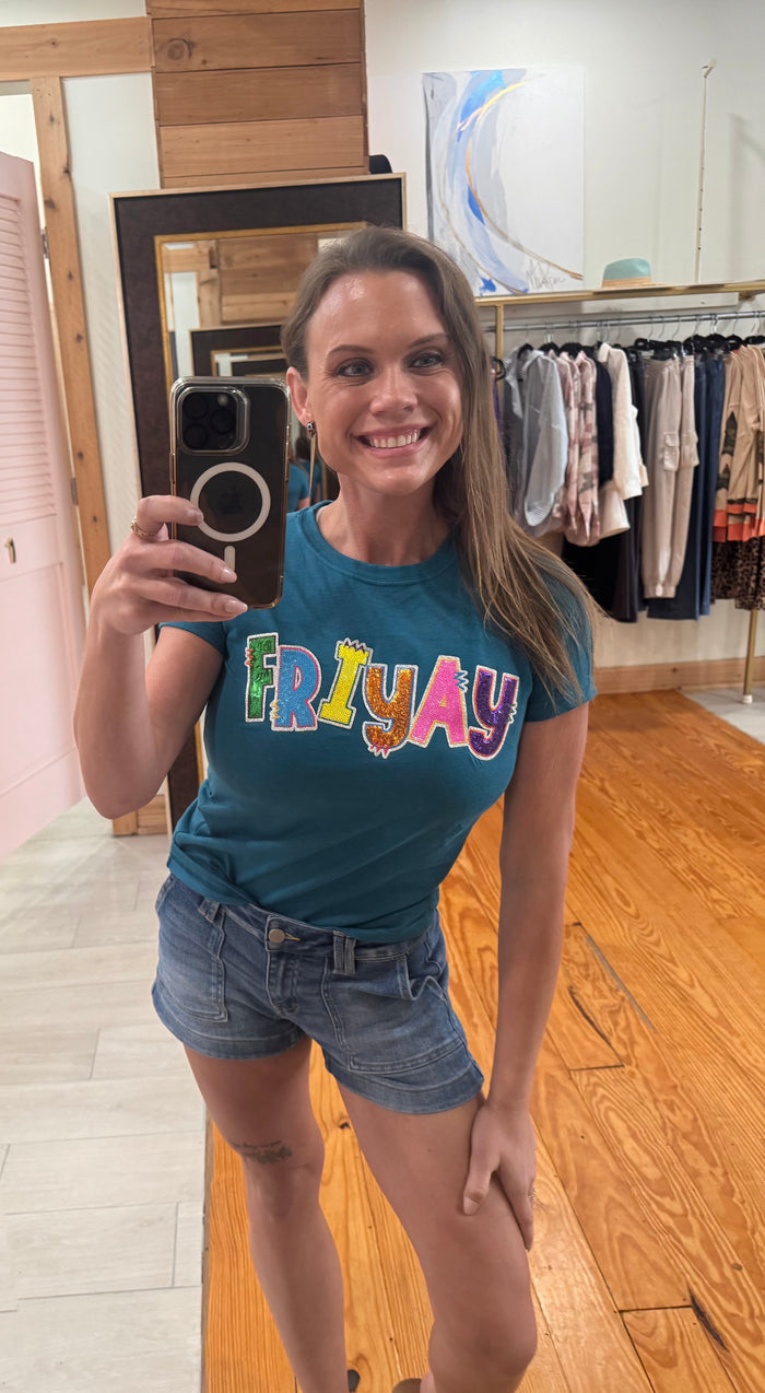 FriYAY Sparkle Tee Small