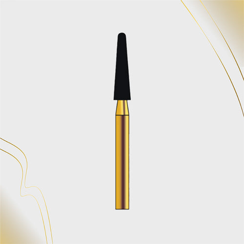 G/198-021 | (856)  10-Pk , Multi use Gold Diamond Burs (Round End Taper Shaped)