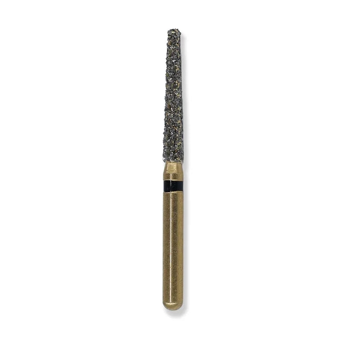 G/199-014L | (850)  10-Pk , Multi use Gold Diamond Burs (Round End Taper Shaped)