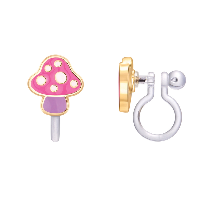Girl Nation Clip-On Cutie Earrings - Mini Mushroom