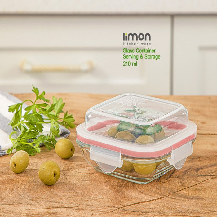 GLASS CONTAINER SET-Serving & Storage 210 Ml 2027