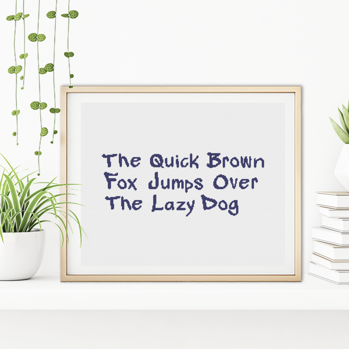 Graffiti Font Cross Stitch Font by Peppermint Purple