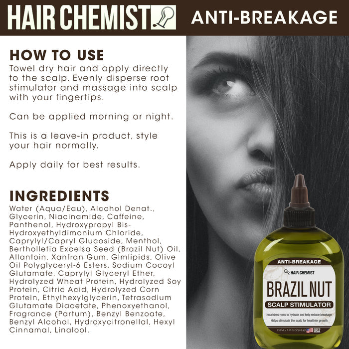 Hair Chemist Anti Breakage Brazil Nut Scalp Stimulator 7.1 oz.