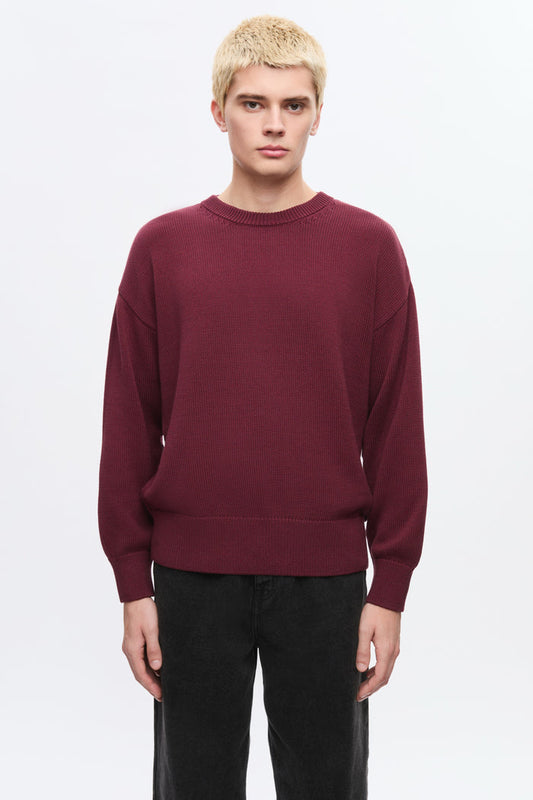 Hamatah Sweater in Burgundy Melange