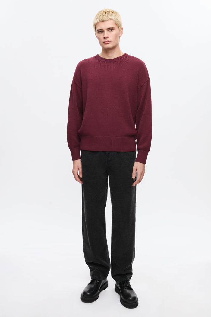 Hamatah Sweater in Burgundy Melange