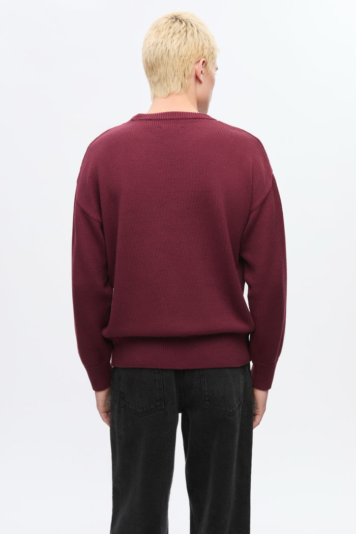 Hamatah Sweater in Burgundy Melange