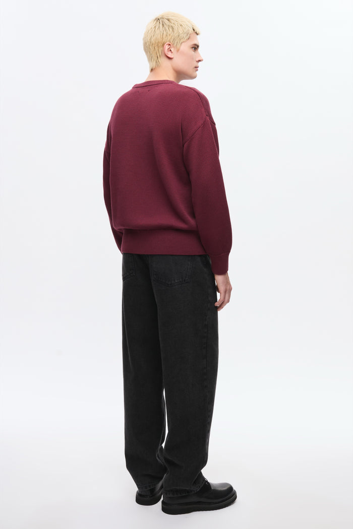 Hamatah Sweater in Burgundy Melange