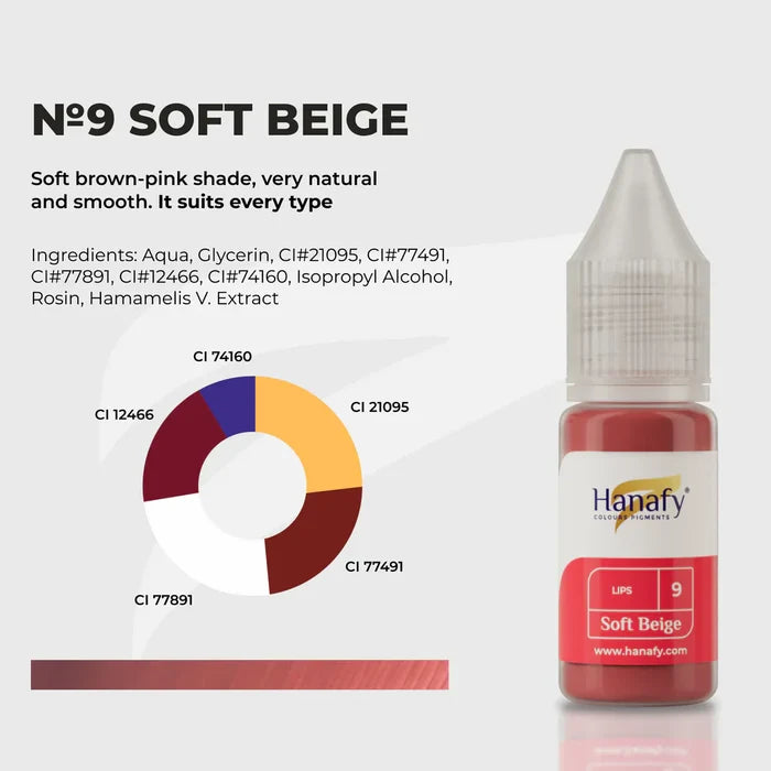 Hanafy - Main Lip Pigment - N9 Soft Beige