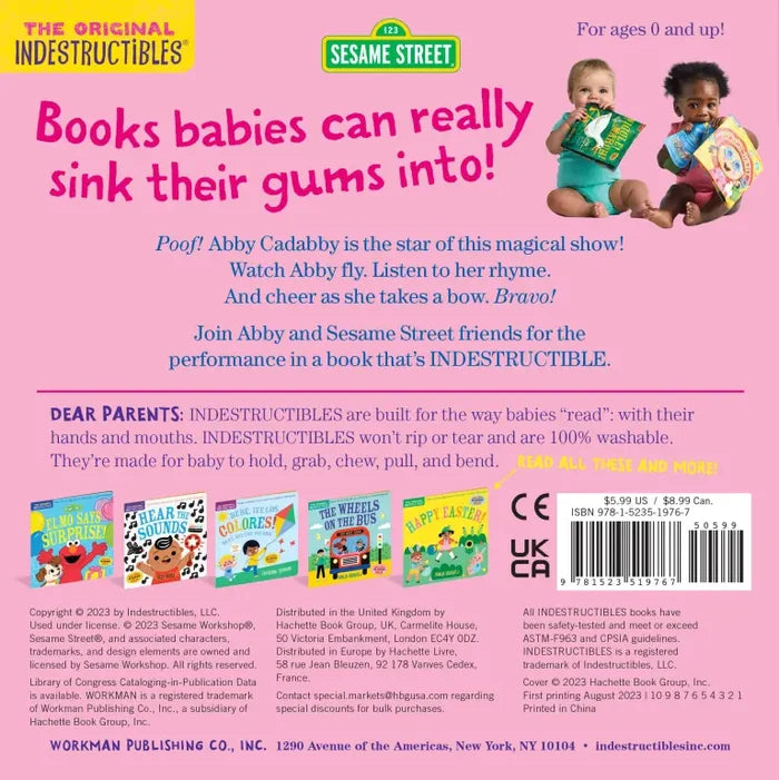 Indestructibles Books - Sesame Street: Starring Abby Cadabby!