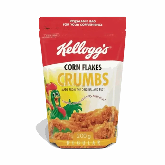 Kellogg's Corn Flakes Crumbs 200g resealable pack for crispy golden coating on chicken and fish