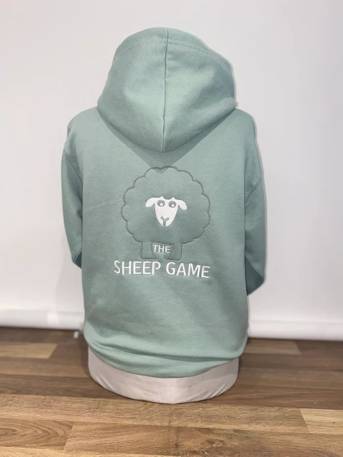 Kids Hoody (Dusty Green)Sheep Game
