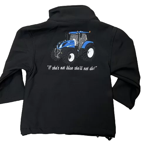 KIDS IMPACT SOFTSHELL JACKET – BLUE TRACTOR