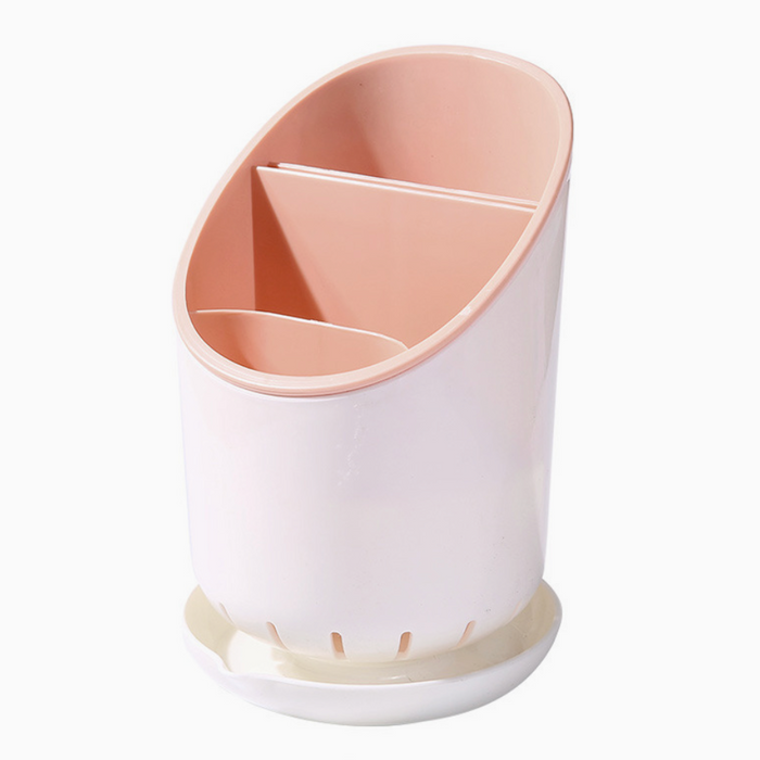 Kitchen Storage Chopsticks Tube With Drain Plate