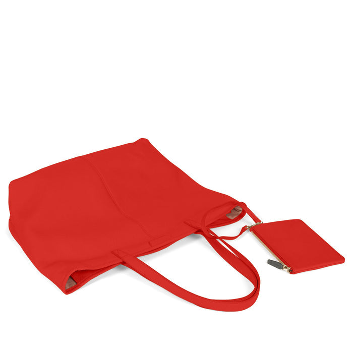 Large Zippered Downtown Tote Buoy Red