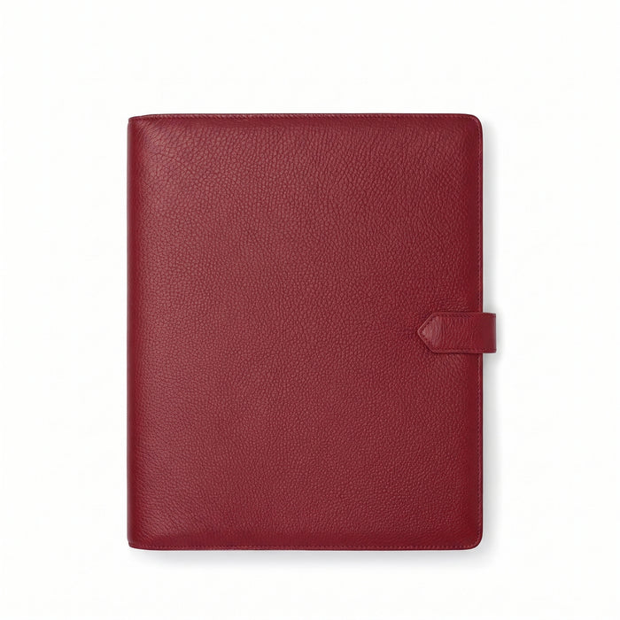 Letter Snap Padfolio Garnet Red