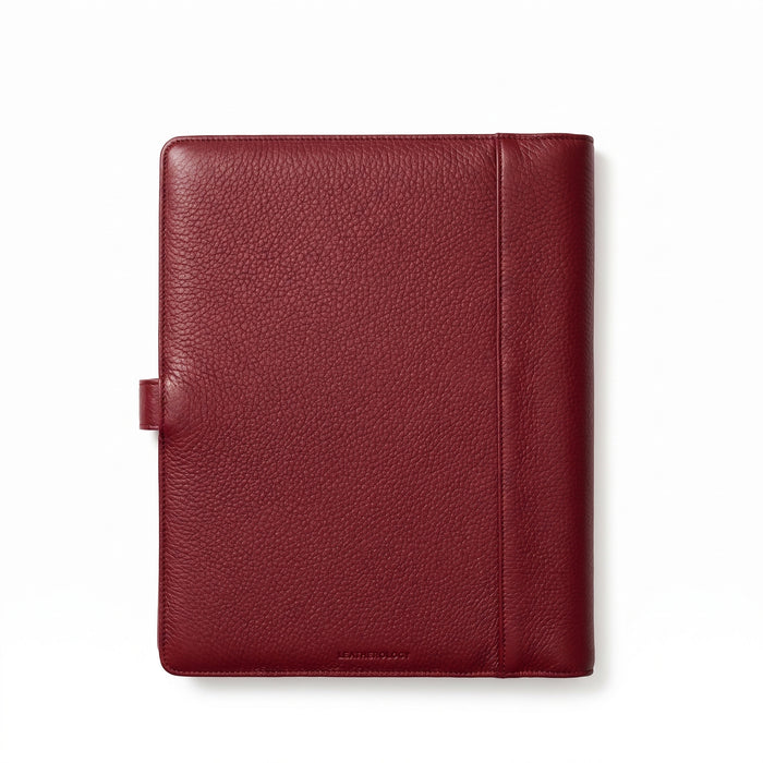 Letter Snap Padfolio Garnet Red