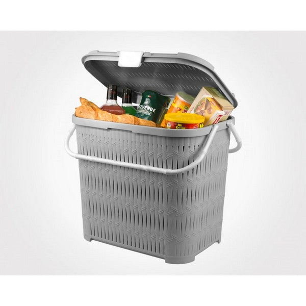 Limon Bamboo PIcnic Basket With Handle Product Code:1548