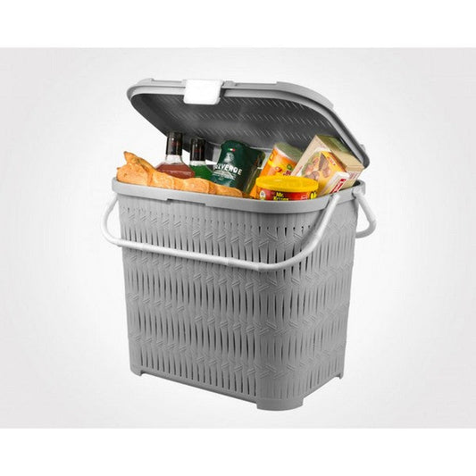 Limon Bamboo PIcnic Basket With Handle Product Code:1548
